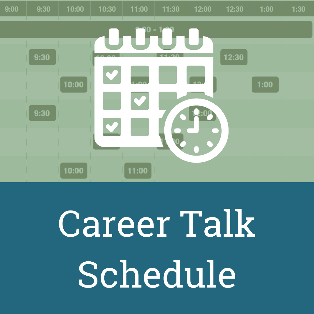 Career Talk Schedule